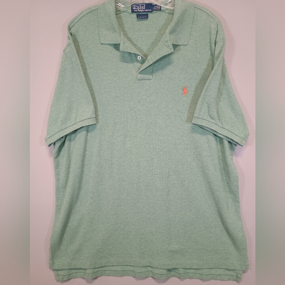 Polo by Ralph Lauren Custom Fit Short Sleeve Polo Shirt Green Size XXL